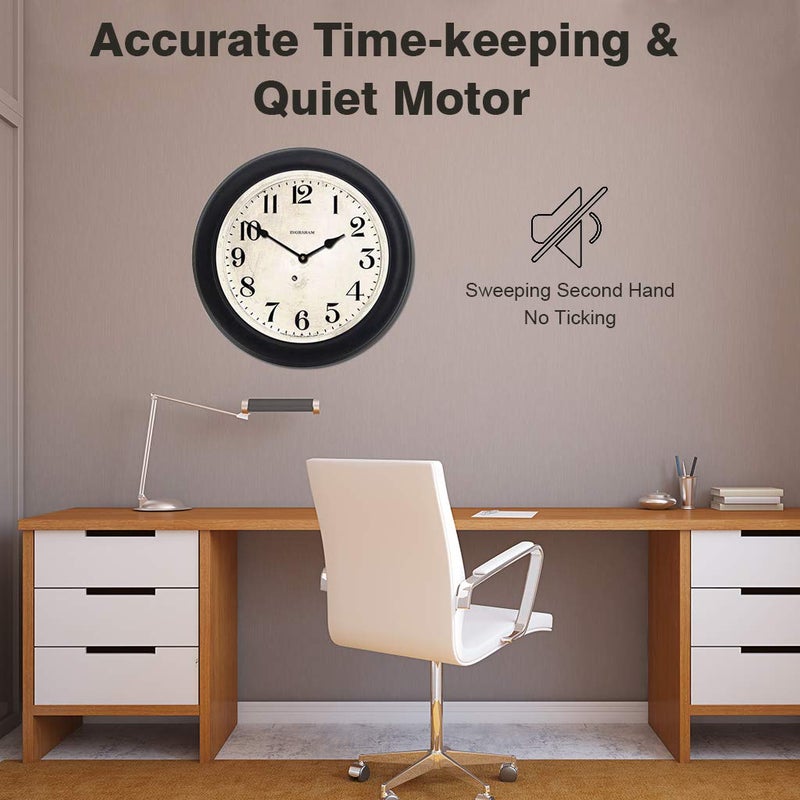 EMOON 2 Pack Wall Clock Movement Mechanism with 4 Pack Clock Hands, Silent Sweep Quartz Clock Motor Kit, for Clock Repair DIY Replacement, Custom Clock (Shaft Length 3/4 in) - Image 4